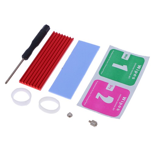 Aluminum cooling heatsink thermal pad for n80 nvme m.2 ngff 2280 pci-e ssd New - Afbeelding 12 van 18