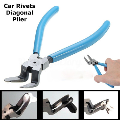 Car Door Trim Clip Removal Tool Fastener Panel Pliers Pin Puller Universal Blue