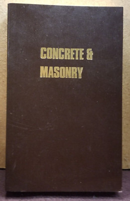 Concrete and Masonry 1st edition March 1976 by TAB books / Softcover