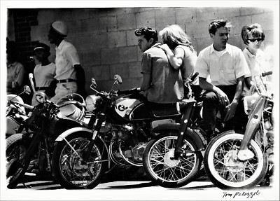 Tom Palazzolo Vintage Signed Photo ''Motorcycle Blessing Stickney Illinois'', 1964