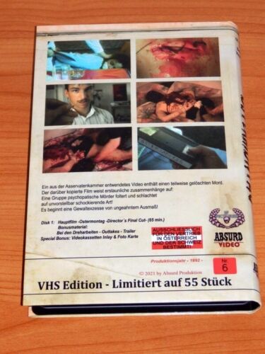 Ostermontag Director's Final Cut Signed large Hardbox Gore Sicko Horror Splatter - Picture 3 of 6