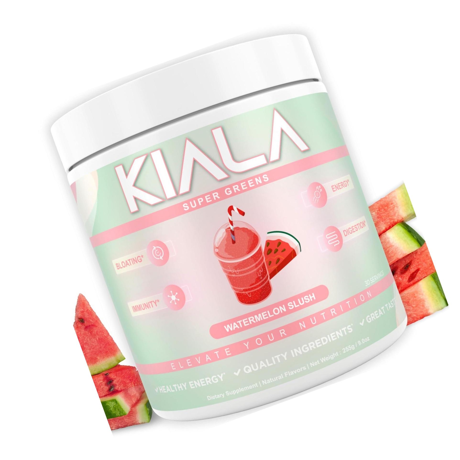 Kiala Nutrition Super Greens Organic Greens Powder To Reduce Bloat