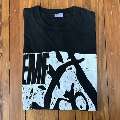 Vintage - EMF Band Shirt 1991 - XL Black - Smoke The Banger Vintage - EMF Band Shirt 1991 - XL Black - Smoke The Banger