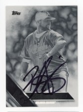 SIGNED BASEBALL CARD AUTO TOPPS 2016 ATLANTA BRAVES BUD NORRIS #370 VARIATION