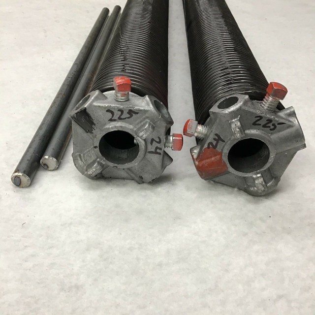 Pair 225 x 2" x 24" Torsion Spring Left & Right Garage Door 2 Winding