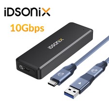 Image of iDsonix M.2 NVMe SSD Hard Drive Enclosure USB C 10Gbps Speed External HDD Caddy
