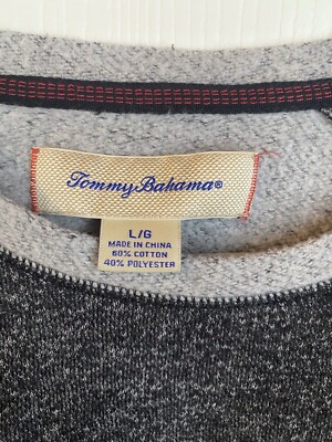“PATAGONIA” PNEUMATIC JACKET Tommy Bahama Men's Pullover Crew Neck Sweatshirt Gray Size Large