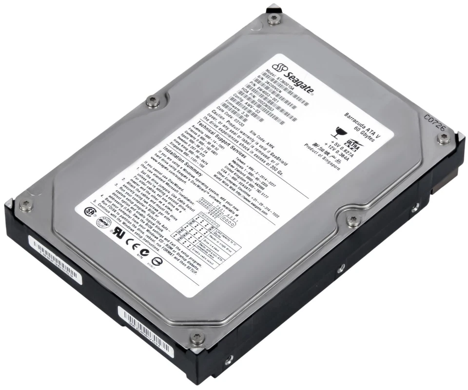 Hard Drive Seagate Barracuda Ata V ST360015A 60GB 7200U/Min 2MB Ata 3.5'' - Image 2 of 3