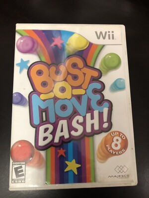 BUST A MOVE BASH ORIGINAL WII NINTENDO WII GAME SYSTEM COMPLETE MANUAL CASE