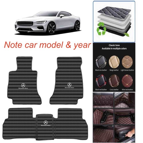 For Mercedes Benz All Models Car Floor Mats Luxury Custom Carpets Waterproof Mat - Picture 35 of 49