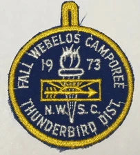 1973 Northwest Suburban Camporee   Boy Scout Patch TK1