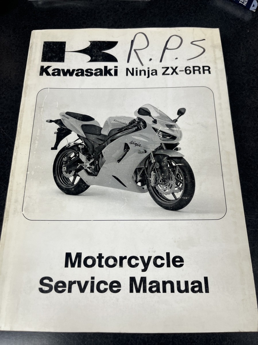 OEM KAWASAKI 2005 ZX-6RR NINJA ZX600-N SERVICE MANUAL REPAIR BOOK