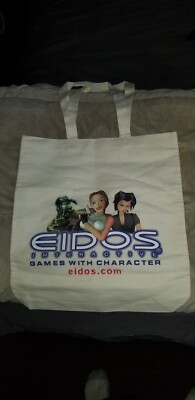 E3 Eidos Interactive Canvas Carry Tote Bag brand new promo Lara Croft Raziel 