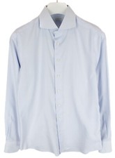 SUITSUPPLY Try On Extra Slim Fit Formal Shirt Men's 40 / 15 3/4 Pinstriped Logo