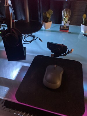 Work From Home Kit-Noise Cancellation Headset, HD 1080P Webcam, Wireless Mouse