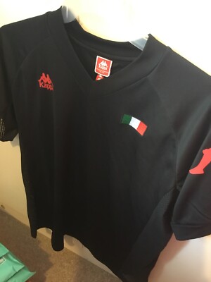 Italien Nr. 10 Shirt von Kappa - schwarz Erwachsene Medium