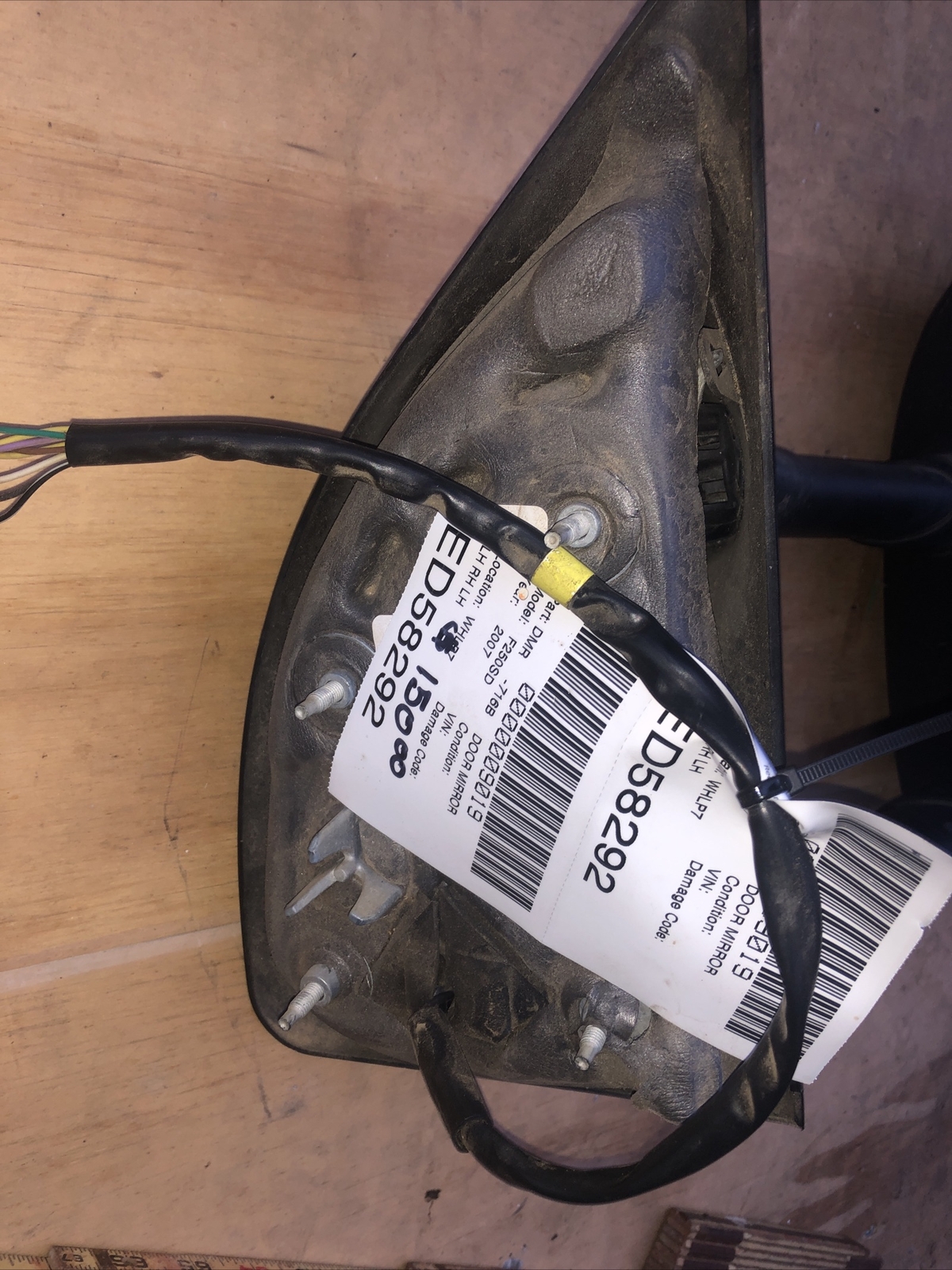 2002-2007 f250sd rigt side viev mirror power dual rvm ocm