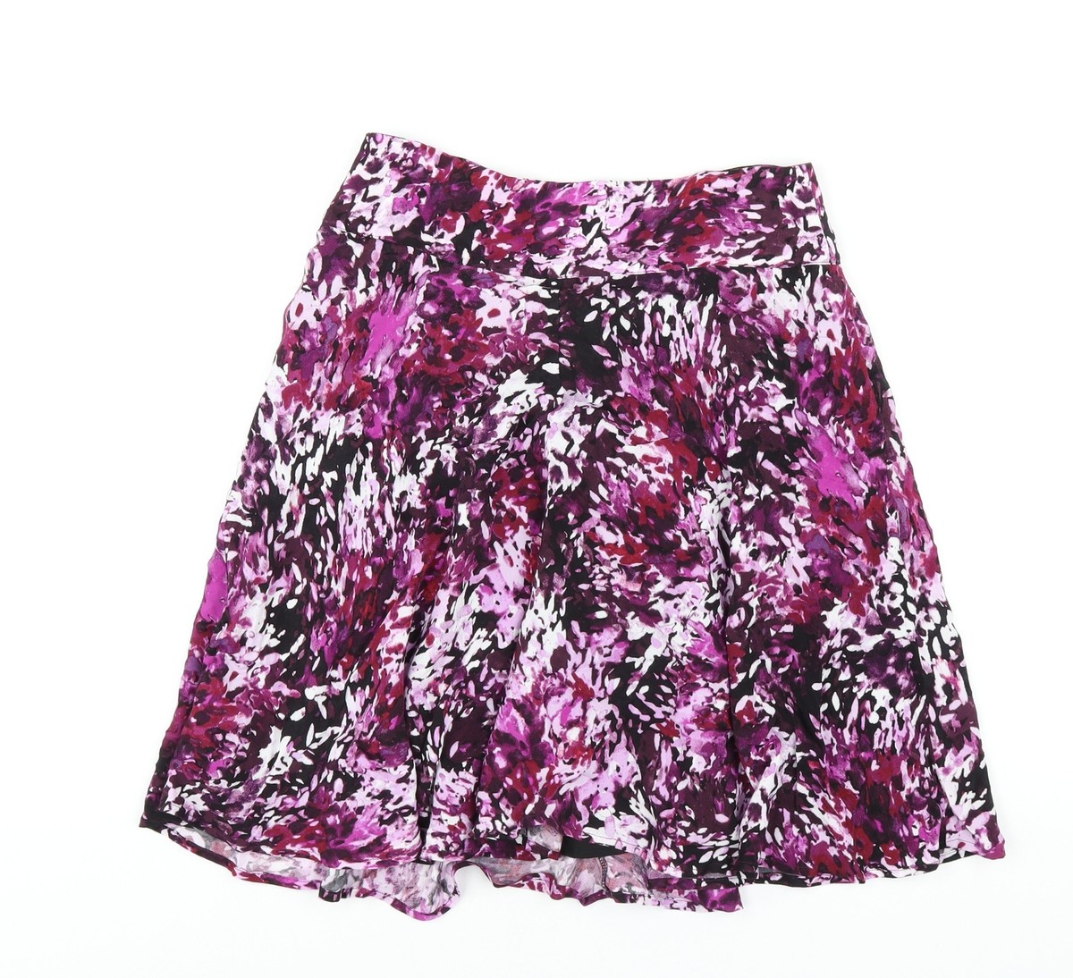 Jupe Femme En Viscose Violette WHITE HOUSE BLACK MARKET Taille 4 - Ligne A Zippée
