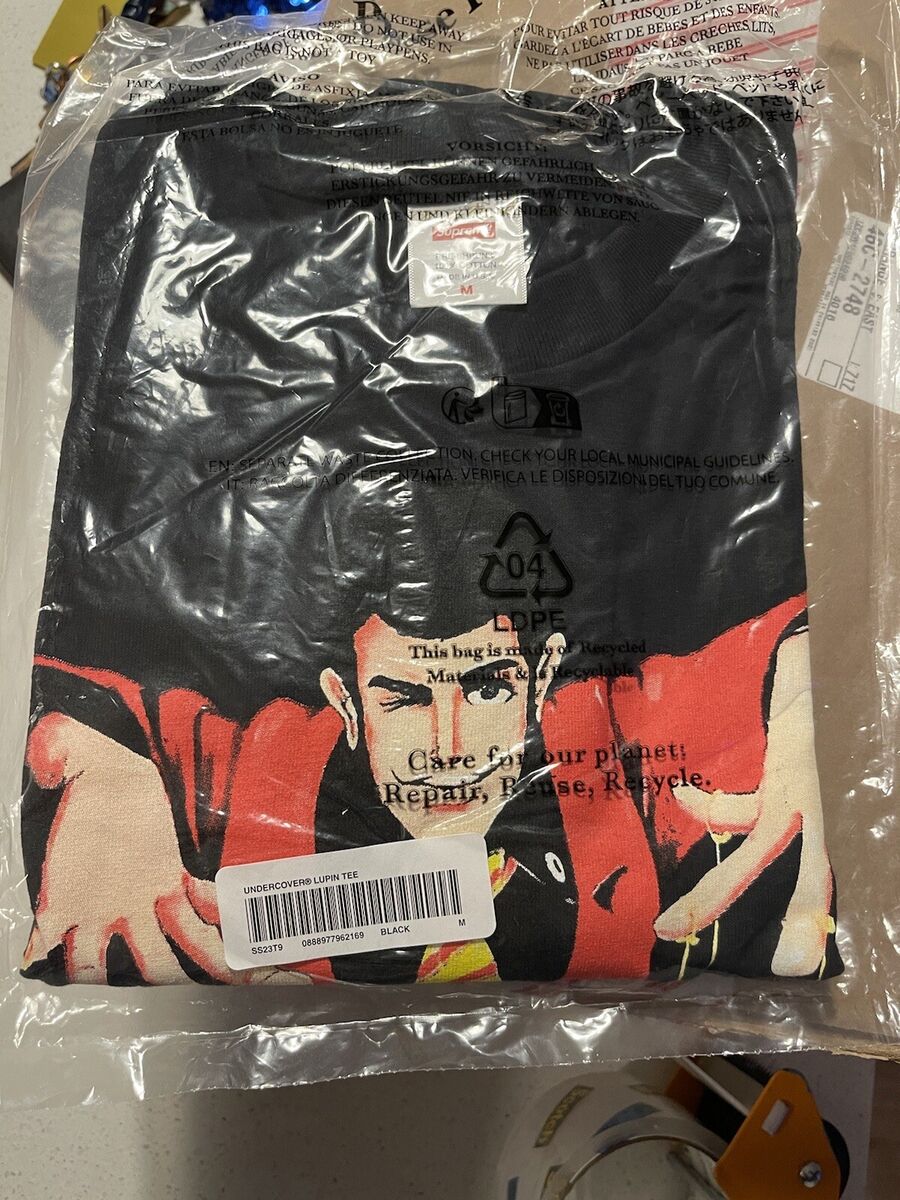 M - Supreme Undercover Lupin Tee Black Brand New Sealed Medium