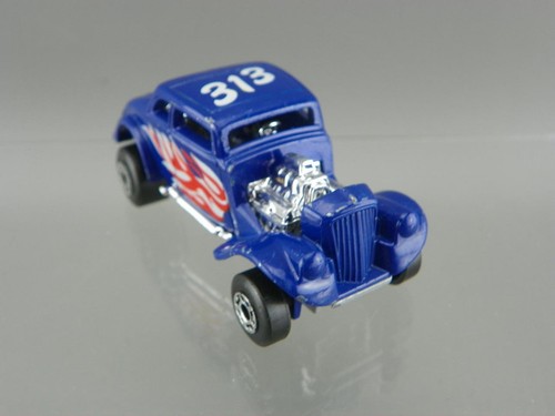 Vintage 1982 Matchbox 1/64 Blue 33 Willy's Street Rod "White Heat" 313 Macau VGC - Picture 2 of 6