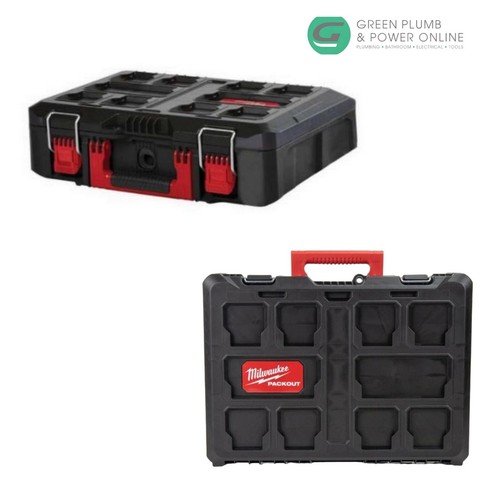 Milwaukee Packout Box 3 Stackable Tool Box 530mm x 380mm x 125mm Packout Range - Picture 1 of 3