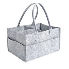 Foldable Felt Baby Diaper Organizer Caddy Changing Nappy Storage Carrier Bag