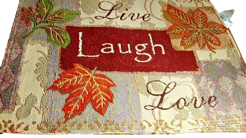 Set (4) 'Essential Home' Decorative Fall / Autum Tapestry Placemats 13"x18"  587 - Image 4 of 4