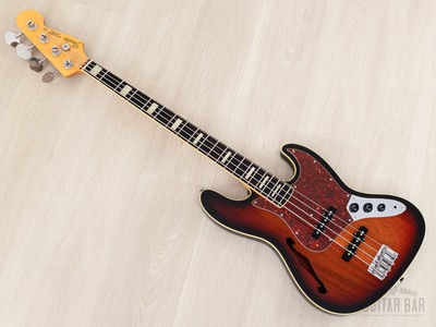 2012 Fender Jazz Bass JB/HO Semi-Hollow Mahogany Body Sunburst