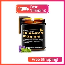 Hockey Candle, Thoughtful and Funny Gifts for Hockey Lovers, Moms, and Players,