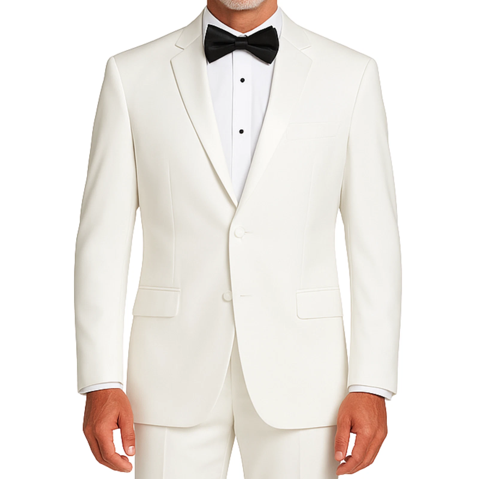 LUCCI Men's White Slim Fit Tuxedo Wedding Suit w/ Sateen Lapel & Trim - NEW
Opens in a new window or