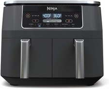 Ninja DZ201 Foodi 8 Quart 6-in-1 DualZone 2-Basket Air Fryer 2 Independent