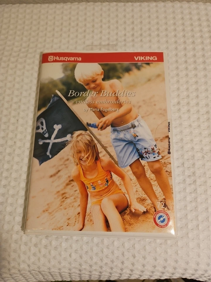 Viking Husqvarna "Border Buddies" Embroidery Design CD #72  Maria Fogelberg - Image 2 of 4