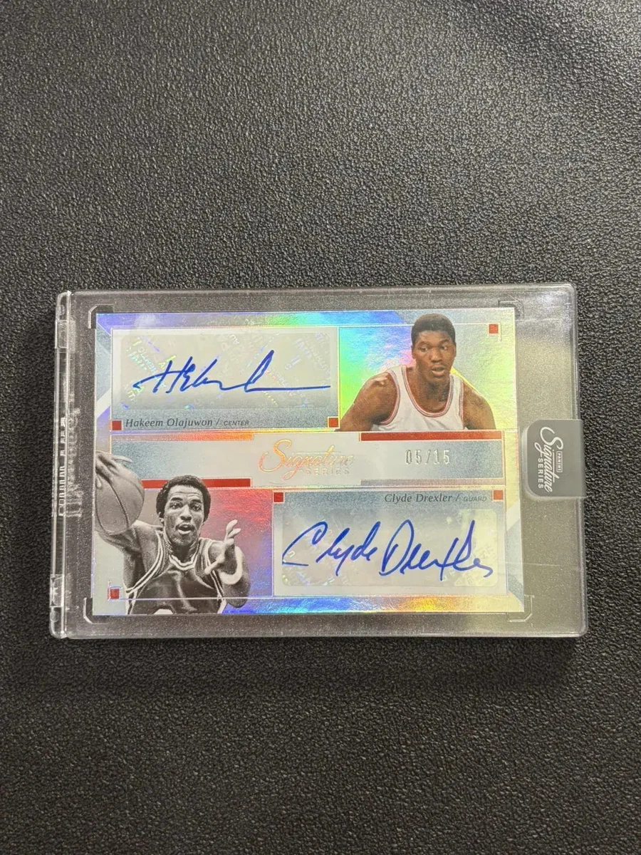 Panini Hakeem Olajuwon Basketball Autographed Sports Trading Cards
