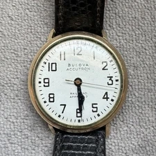 Vintage 1963 Bulova Accutron 10k GF M3 Railroad Approved Watch