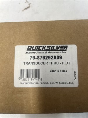 Mercury Quicksilver 79-879292A09 Thru Hull Transducer OEM Part New