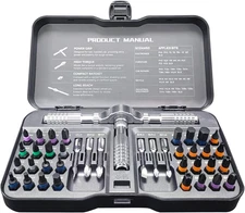 42 in 1 Ratchet Screwdriver Set, Strong Rustproof Magnetic Screwdriver Sets with