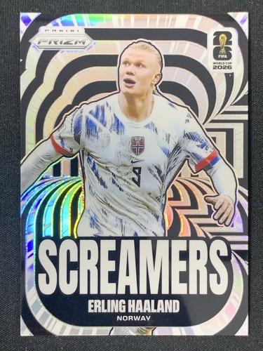 Erling Haaland 2026 Panini Prizm FIFA World Cup Screamers Silver #15 -pd2