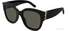 Saint Laurent SL M95/F Women  s Cat-Eye Sunglasses in Black and Gold New 