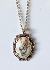 Brambly Hedge Silver Pendant and Chain Dusty Dogwood