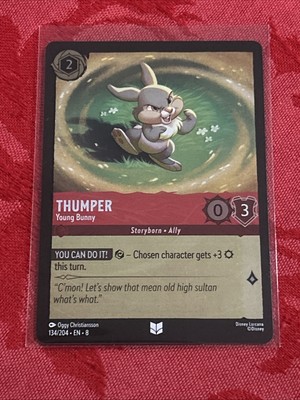 FOIL Lorcana Reign of Jafar - Thumper - Young Bunny - 134/204 - M/NM FOIL