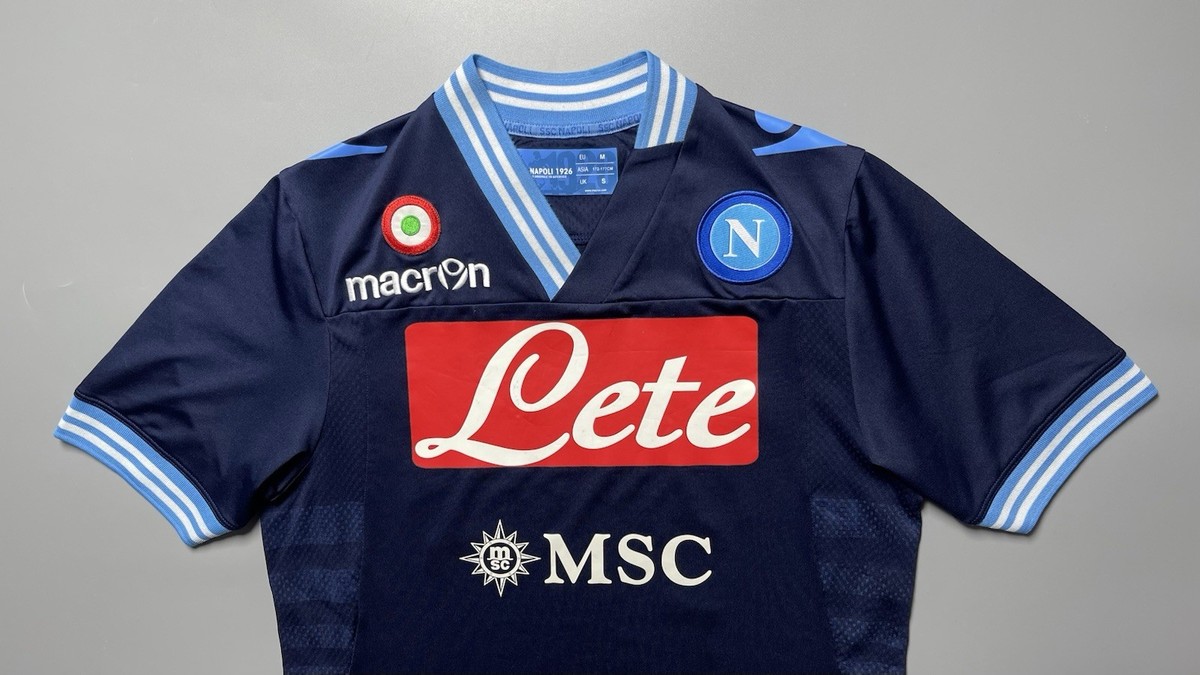 1613 TG XXL FOOTBALL NAPOLI 2012 SHORTS 7 CAVANI MACRON PANTALONCINO