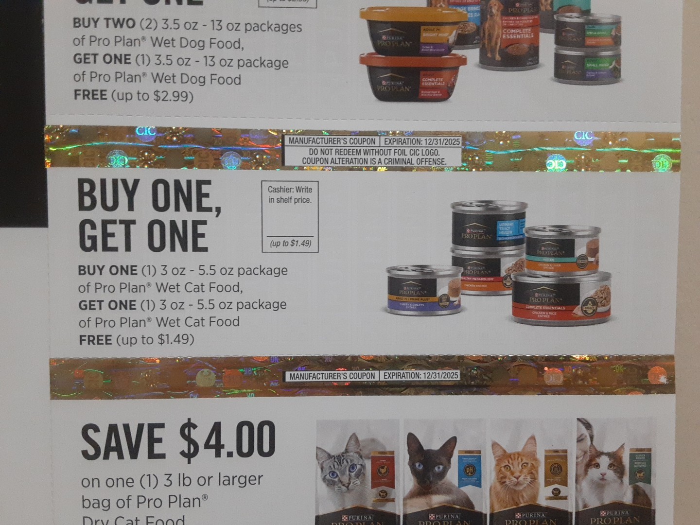 Purina Pro Plan Coupons, Save Up To $18.48, Expires 12/31/2025