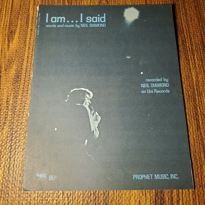 I Am... I Said Sheet Music Neil Diamond Prophet Music P/V/G