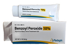 Benzoyl Peroxide 10 Acne GEL 2.1oz  60 gm  PADAGIS --