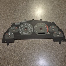 1999-2002 Ford Mustang Oem V8 150 Mph Grey Faced Gauge Face Inner Overlay 1999-2002 Ford Mustang Oem V8 150 Mph Grey Faced Gauge Face Inner Overlay