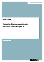 Deutsche Bildungsrenditen Im Internationalen Vergleich David Peters