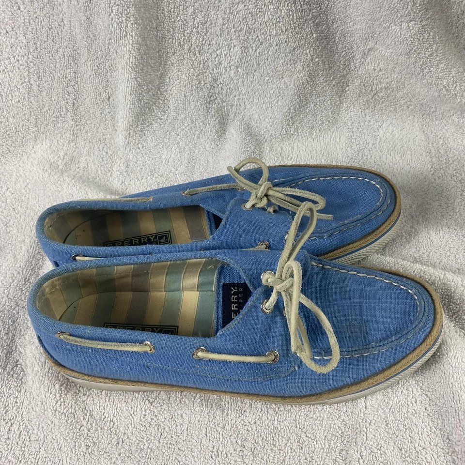 Zapatos Sperry Top-Sider para mujer talla 8,5 lona cubierta de barco informales náuticos con cordones Foto 4 de 4