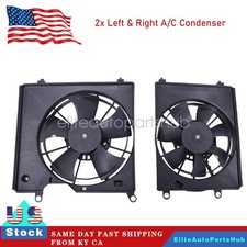 Left and Right AC Condenser Fan Assemblies Fit Acura ILX 2016-2021 2.4L