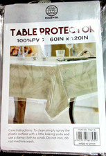 Clear Plastic Table Protector 60 x 120 in.