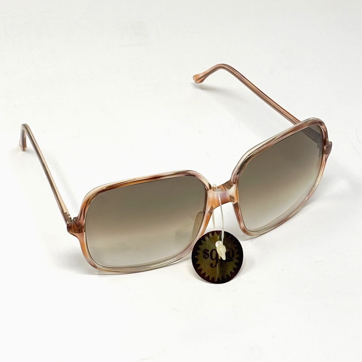 Rare Vintage Giordani Smeralda Welt Donna Italian Sunglasses Oversized 70s Retro Italocremona Iconic 1970s Funky Oversized Sunglasses, Orange  main image 3